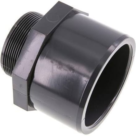 PVC Lijmmof 90x110mm x Buitendraad G 2-1/2''