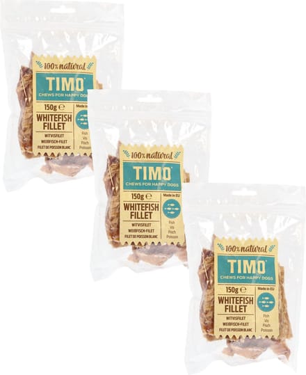 Timo Witvisfilet - Hondensnacks - 3 x 150 g