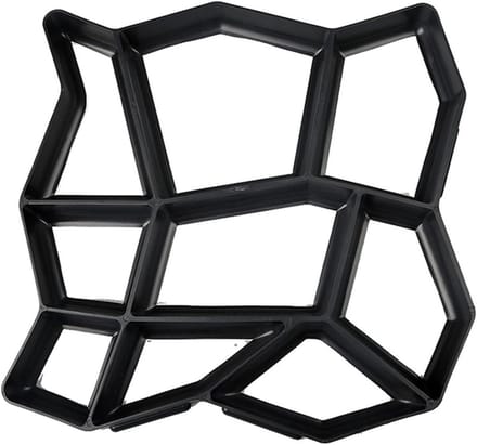 Beton Mal - Pad Maker - Tuinpad Maken - Herbruikbaar Plastic - 35x35x3.5cm - Zwart