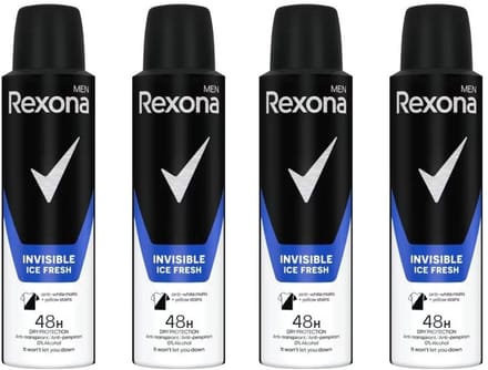 Rexona Deo Spray – Invisible Ice - 4 x 150 ml