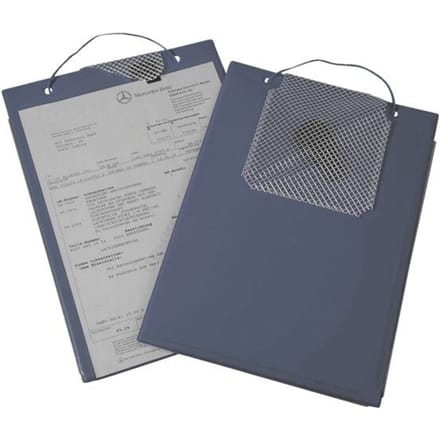 EICHNER Edge besteltas, voor DIN A4 documenten, sleutelvak, B 230 x D 5 x H 330 mm, 10 stuks, blauw