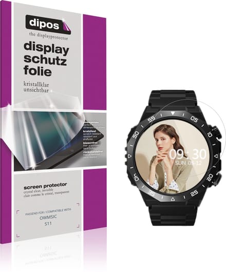 dipos – 6x Beschermfolie geschikt voor OWMSIC S11 | Krasbestendige & heldere Screenprotector Ultra-Thin