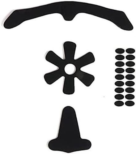 Helm Padding Kit - Binnenkussens - Helm Comfort - Wasbaar en Sneldrogend - 8mm 3 stuks - Zwart