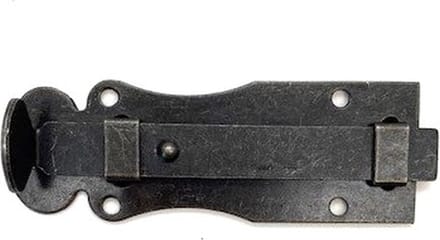 Schuifslot IJzer ZWART groot 100x35mm