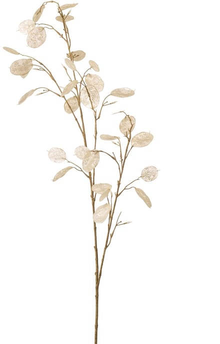 Emerald - Kunstbloem Judaspenning 120cm wit - Kunstplant voor binnen