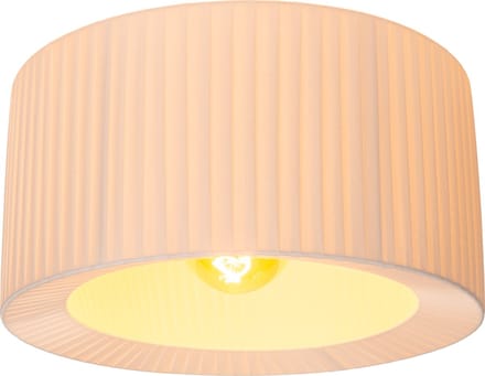 Lucide FOLD - Plafonnière (Plafondlamp) - Ø 40 cm - 1xE27 - Wit - Japandi