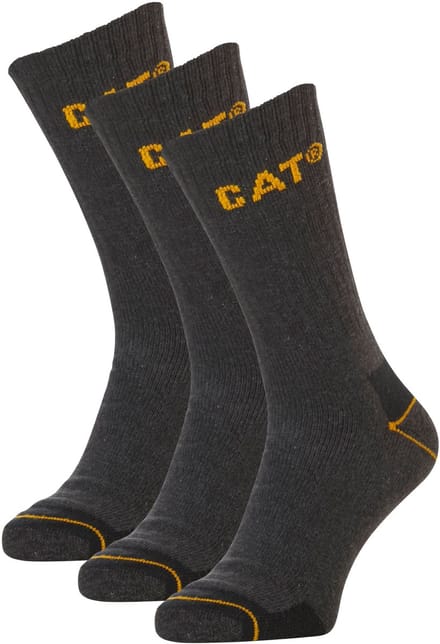 CAT Werksokken Heren Caterpillar Grijs - 3 paar - Maat 41-45
