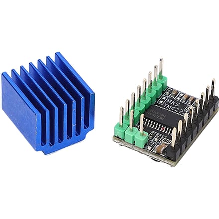Stappenmotordriver TMC2226 256 Microstap Laag Geluidsniveau met Koellichaam 3D-printeraccessoire blue