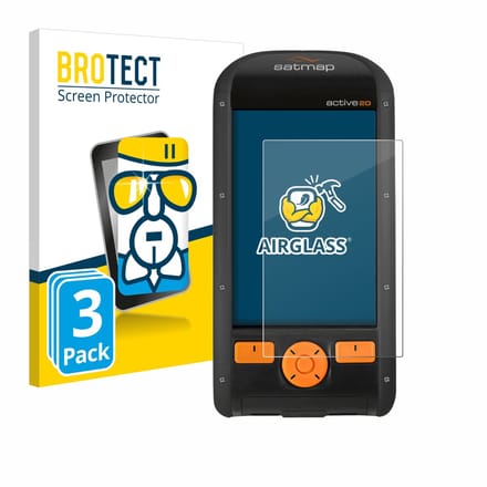 Screenprotector 3 Stuks voor Satmap Active 20 Beschermglas transparant