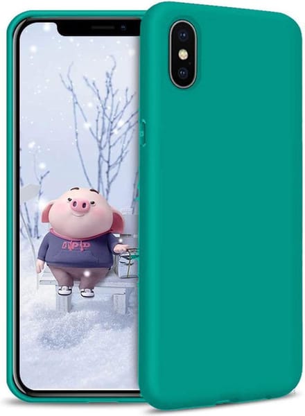 HB Hoesje Geschikt voor Apple iPhone XS Max - Turquoise - Siliconen Back Cover