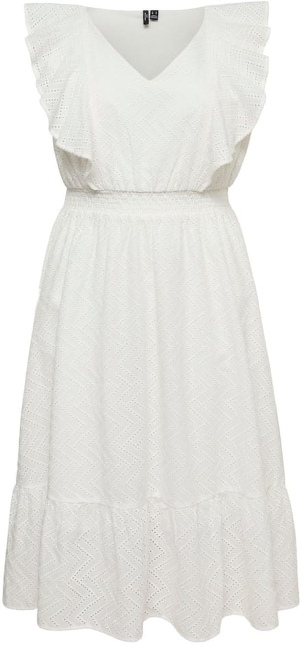 Vero Moda Curve Gesmokte jurk VMCANNA Midi-jurk