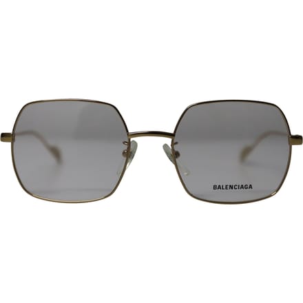 Balenciaga BB0090O 003 Vierkante Zonnebril in Goudmetaal