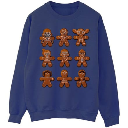 Star Wars Heren Kerstmis Peperkoek Sweatshirt (Marineblauw)