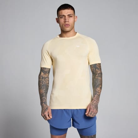 MP Tempo Pillar Graphic Naadloos T-shirt voor Heren - Butter - M