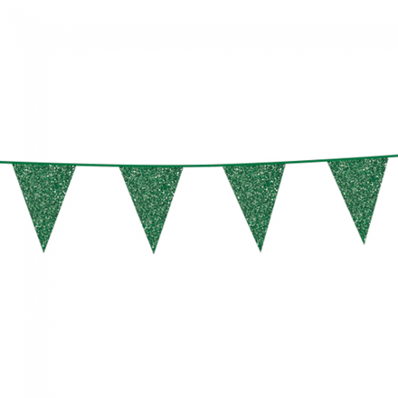 Vlaggetjes glitters (Groen)