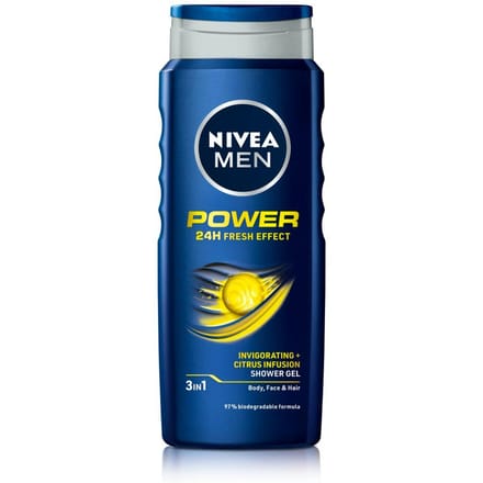 NIVEA Power Refresh 3-in-1 Shower Gel 500 ml