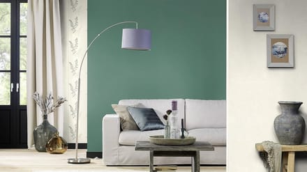Groen vlies behang rasch 807615