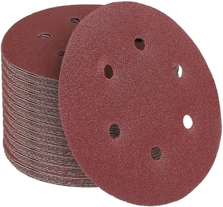 Schuurdisc Set - Schuurpapier Rond - Droog Schuren - Aluminiumoxide Korrels - 225 mm Diameter - Rood