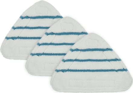 Stoom Mop Pads - Dweil Doeken - Vloeren Reinigen - Machine Wasbaar - 3 Stuks - Zwart Wit