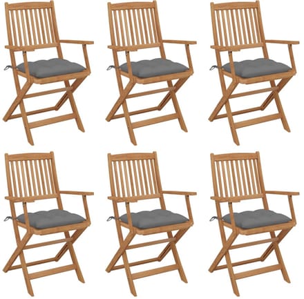Tuinstoelen - Set van 6 - Massief