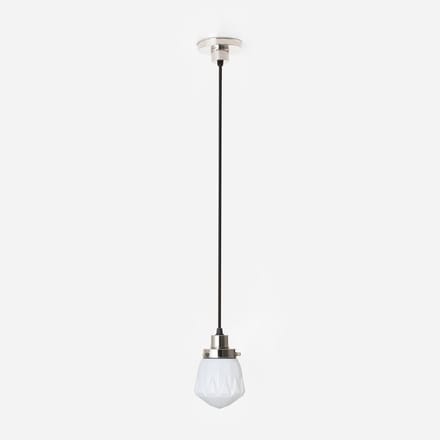 Hanglamp aan snoer Rocket 20's Nikkel - Art Deco Trade