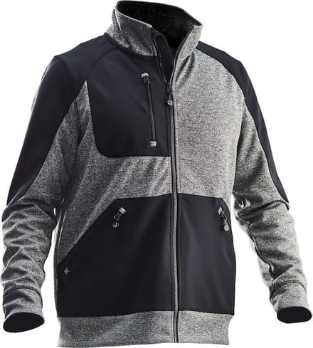 Jobman 5304 Jacket Spun Dye 65530456 - Zwart Melange/Zwart - M