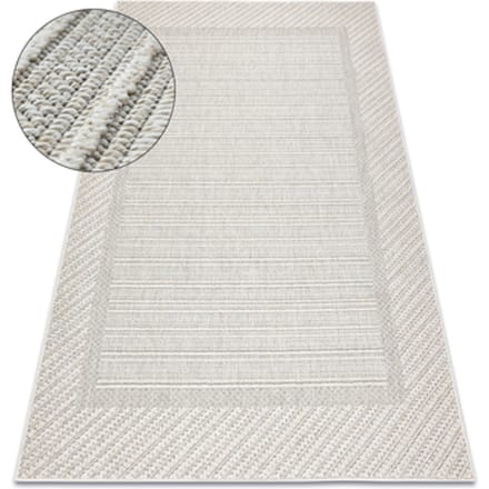 Kleden Rugsx Tapijt JERSEY 19261 grijs - Kader, structureel, 80x150 cm