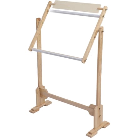 Verstelbare Borduurstandaard Hout Kruissteek Borduurframe Houder 360 Graden Gedraaid beige