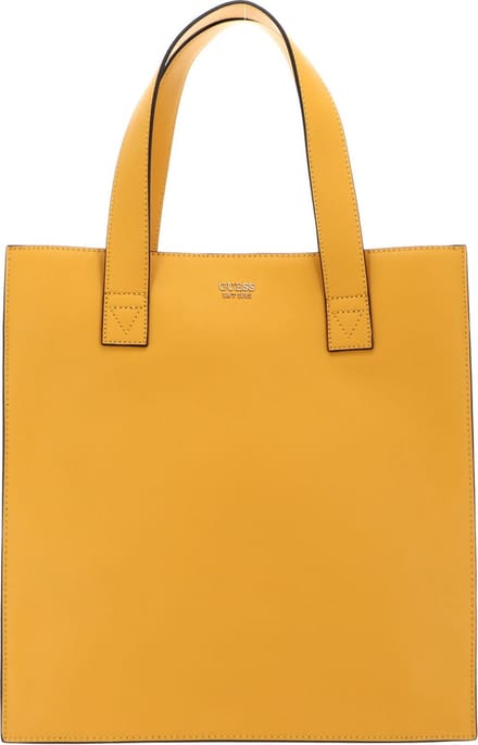 GUESS Schoudertas Jovie Society Satchel Yellow Donkergeel
