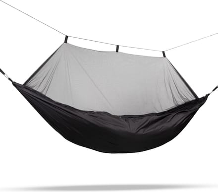 Travelnet Hangmat met klamboe L240 x B140 - Zwart - 1 pers