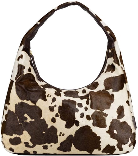 JOST Leren schoudertas Furry Cow Hobo Bag Brown veelkleurig