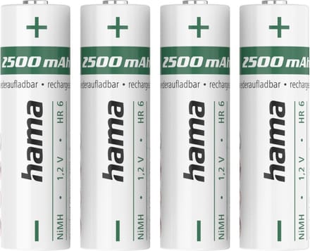 Hama NiMH-accu's AA Mignon 2500 MAh 1,2 V 4 Stuks