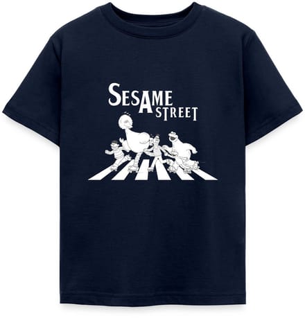 Sesamstraat Parodie Op Abbey Road T-Shirt Kinderen