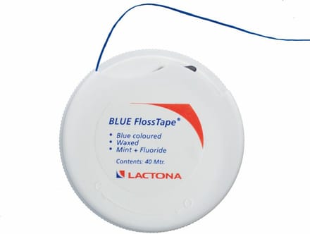 6x Lactona Floss Tape Blue 40 meter