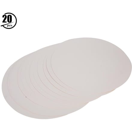 20 stuks blanco ronde papieren verdikte handtekening schetsen doe-het-zelf kartonnen knutselwit papier white