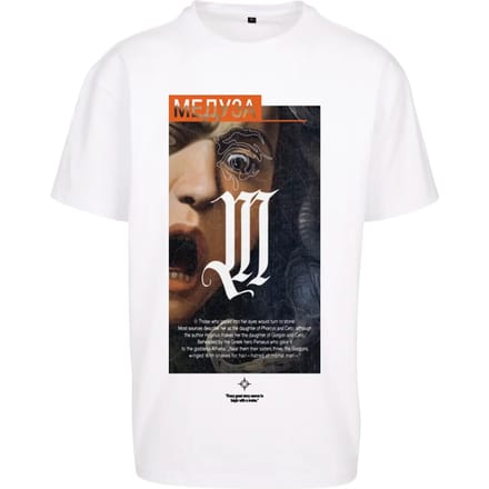 Mister Tee - Dusa Painting Oversize Heren T-shirt - M - Wit