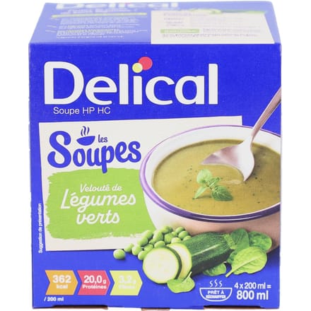 Delical HP HC Soep Groene Groenten 4x200 Drank