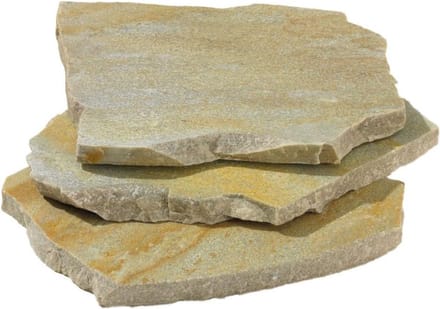 Flagstones Brasil Yellow Quartzite 25-40mm M2 verkoop per stuk 0.25M2