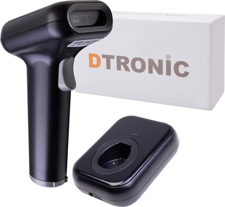 DTRONIC DT3426 High-Performance Draadloze Scanner – QR & 1D/2D met Automatisch Laadstation