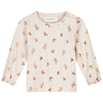 Sweet Petit baby shirt Lin Soft Ecru Melange 68 dames