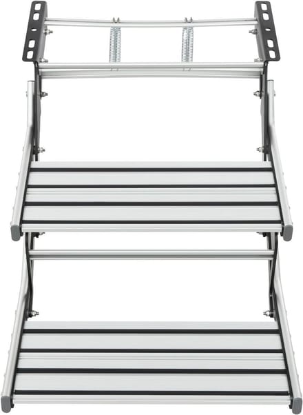 Inklapbare Dubbele Opstap voor Caravan en Camper - Aluminium | Stevige Opstaptrede