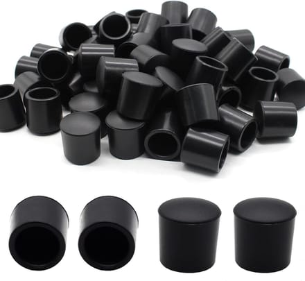 Deurstopper Rubber Tips - Deur Beschermers - Muren Beschermen - Massief Rubber Materiaal - 60 Stuks - Zwart