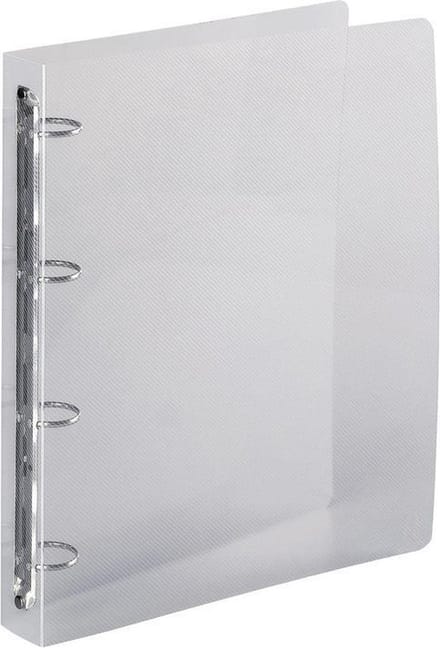 Exacompta 1x Crystal PP Ringband met 4 ringen van 30 mm - A4 maxi - Transparant - 51342E