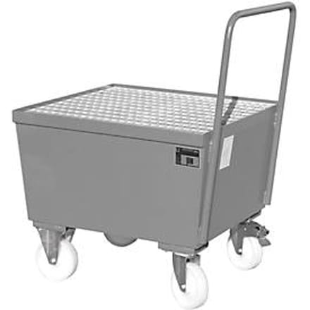 Lekbak type AW-F1, verrijdbaar, grijs RAL7005