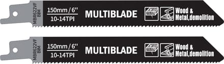Multiblade Reciprozaagblad BIM MBR622VF Hout & Metaal 150 mm 2 stuks