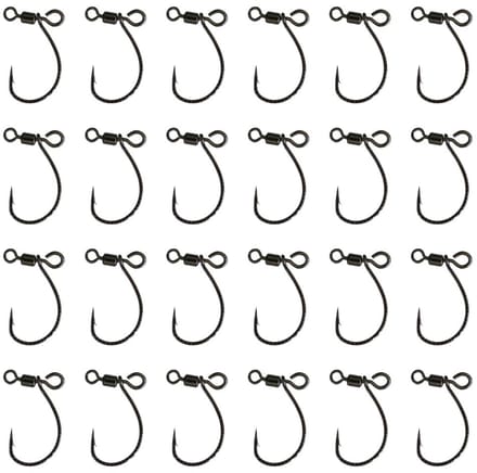 Dailygoods - Hengelhaken 24 stuks voor baars en forel met drop-shot wervels