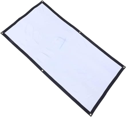 Projectiescherm - Filmscherm Draagbaar - Binnen Buiten Gebruik - Dubbelzijdig Polyester - 120 Inch - Wit