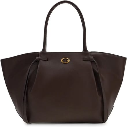 GUESS schoudertas Allegra Girlfriend Tote Brown donkerbruin
