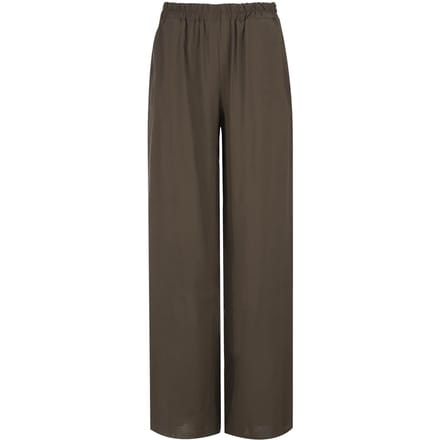 Khaki Elegance broek met wijde pijpen