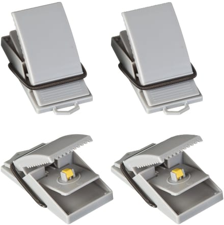 Muizenval - 2x. stuks - kunststof - muizenklem - 8 cm